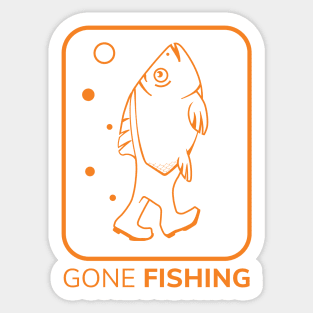 Education is Important But Fishing Is Importanter | Funny quotes | Funny Art Sticker